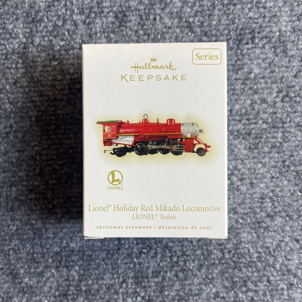 Hallmark Keepsake 2009 Lionel Holiday Red Mikado Locomotive Metal Ornament